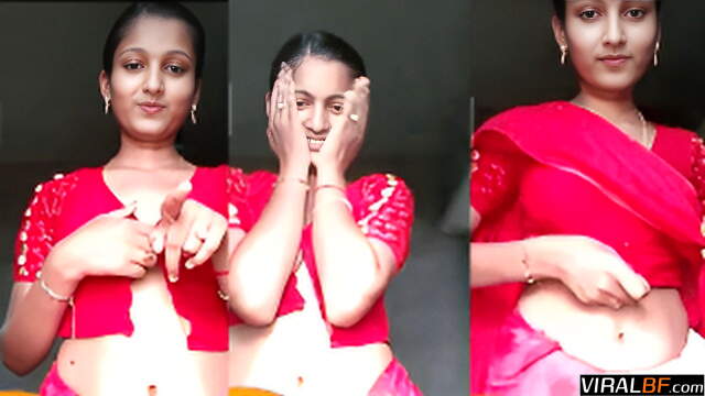 Cute village girl is made to strip on a live video call