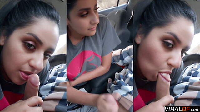 Indian Secretary’s Dirty Talk Car Blowjob Tease Uncut