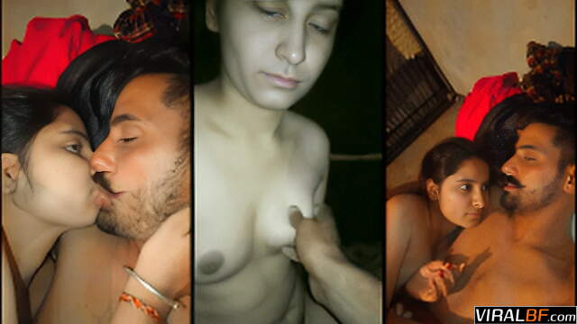 Punjabi woman cheats with a young lover in secret