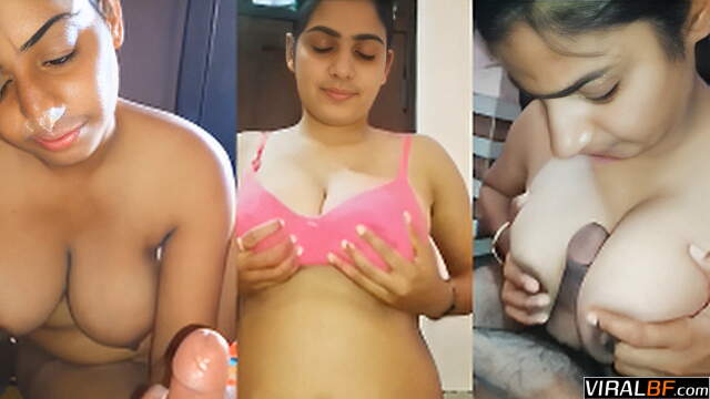 Young Slutty Sali Caught Giving Jija Hardcore Handjob Boobjob